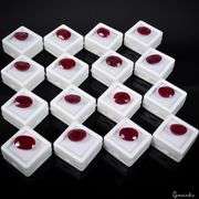 GROUP LOT OF 16 RUBY LOOSE GEMSTONES- 177.0+CARATS!