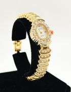 Ladies Geneva & Gemstone Watch, 18kt Yellow Gold Plated