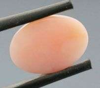Gorgeous 5.22ct coral pink Opal cabochon