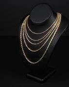 14K SOLID GOLD 3mm -16" - ROPE CHAIN / TWISTED CHAIN