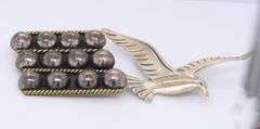 Lot of 2 vintage 925 Sterling Silver Brooches