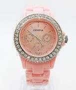 Fancy Pink Geneva & Gemstone Watch