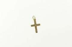 14K Yellow Gold Cross Diamond Christian Faith Symbol Charm/Pendant