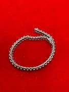 CERTIFIED 14K WHITE GOLD AND DIAMOND BRACELET