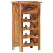 Wine Cabinet 15.7x11.8x31.5in Solid Acacia Wood