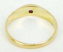 Antique 18K French Ruby Ring, Size 6.5