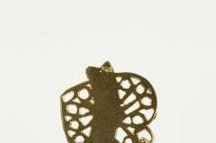 14K Yellow Gold Heart Filigree Daughter Mothers Day Love Charm/Pendant