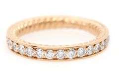 David Yurman 1.00ctw Diamond Eternity Wedding Band Ring in 18K