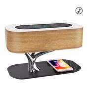 Wooden Gift Bedside Lamp with Speaker