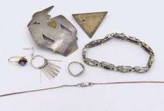 Lot of Vintage 925 Sterling Silver Miscellaneous Jewelry