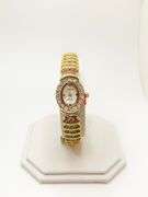 Ladies Geneva & Gemstone Watch, 18kt Yellow Gold Plated