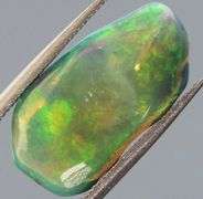 High fire collectors 3.53ct free form black Opal vein