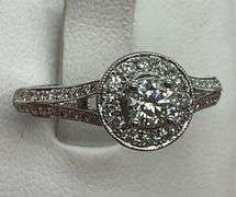 CERTIFIED BRAND NEW 14K WHITE GOLD AND DIAMOND RING.