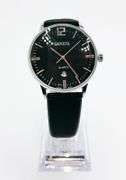 Classic Looking Everyday Men's Geneva Watch w/ Genuine Leather Band