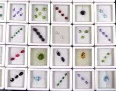 Assortment of Loose Gemstones (Ruby/Emerald/Topaz/Sapphire/Tourmaline/Amethyst)