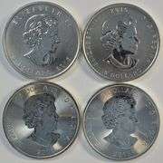 4 Royal Canadian Mint Wildlife Series 1 oz pure .9999 Silver coins