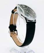 Classic Looking Everyday Men's Geneva Watch w/ Genuine Leather Band