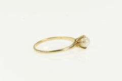 10K Yellow Gold 5.4mm Pearl Vintage Classic Engagement Ring