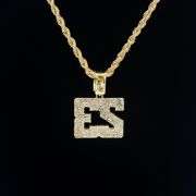 The Legend # 23 M Jordan14 Kt Gold Plated Rope Chain and Pendant