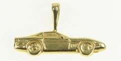 14K Yellow Gold Chevy C4 Corvette Vintage Sports Car 80s Charm/Pendant