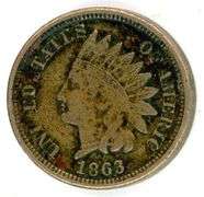 Nicer 1863 Copper-Nickel Indian Head Cent