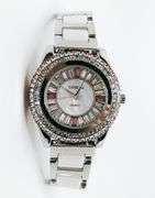 Gorgeous Ceramic and Gemstone Geneva Watch