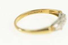 14K Yellow Gold 1940's Classic Vintage Two Tone Wedding Band Ring