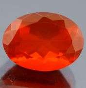 Rich blood orange 3.41ct Mexican Fire Opal
