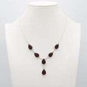Complete 4 Piece Lab Ruby Jewelry Set