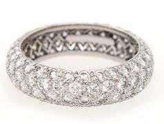 Tiffany & Co. 2.90ctw Diamond Etoile Eternity Band Ring in Platinum