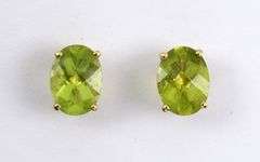 Two Differing Styles of Peridot Earrings