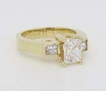 Certified Three Stone Diamond Engagement Ring
