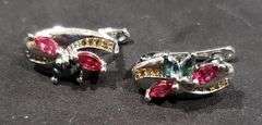 Dazzling Natural Pink Sapphire Earrings