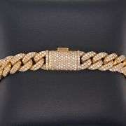 16.65 Carats! Pave Diamond Miami Cuban Chain Necklace