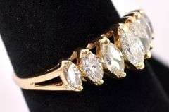 Marvelous Diamond Ring In 14K Yellow Gold