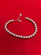 BRAND NEW 14K GOLD BEAD BRACELET , ADJUSTABLE LENGTH