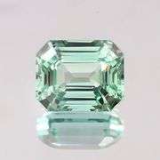 7.50 CARAT GREEN SAPPHIRE RADIANT CUT LOOSE GEMSTONE
