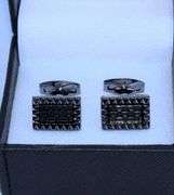 Handsome Pair Jeweled Style Cufflinks By Carelli