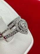 CERTIFIED BRAND NEW 14K WHITE GOLD AND DIAMOND WEDDING SET