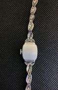 HAMILTON LADIES VINTAGE ART-DECO PLATINUM ANTIQUE DIAMOND WATCH