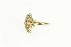 14K Yellow Gold 1.30 Ctw Diamond Vintage Statement Ring