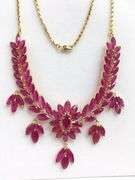 60.0 CARAT RUBY NECKLACE IN 14KT SOLID YELLOW GOLD