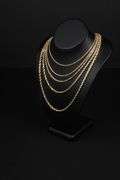 14K SOLID GOLD 3mm -16" - ROPE CHAIN / TWISTED CHAIN