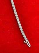 CERTIFIED BRAND NEW 14K WHITE GOLD LADIES DIAMOND TENNIS BRACELET . 3.00 CARATS