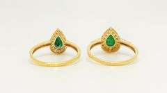 2 Beautiful Emerald Rings