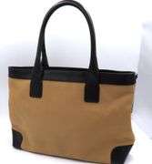 Gucci Canvas Sherry Leather Trimmed Web Tote