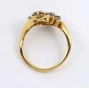 Lovely Iolite and Diamond 14K Ring