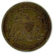 1845 Liberty Seated Half Dollar