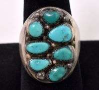 Turquoise Ring In Sterling Silver