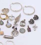 Group Lot of Vintage 925 Sterling Silver Jewelry